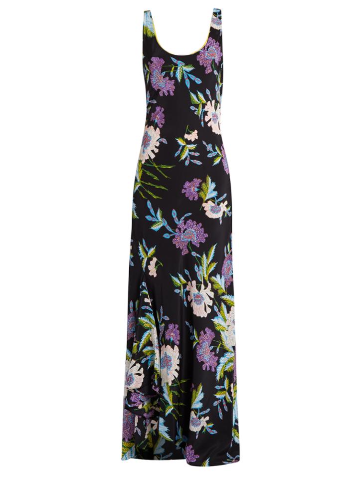 Diane Von Furstenberg Floral-print Silk Maxi Dress