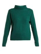 Matchesfashion.com Allude - Roll Neck Cashmere Sweater - Womens - Dark Green