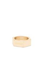 Matchesfashion.com Vetements - Logo-engraved Nut Ring - Womens - Gold