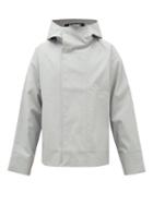 Matchesfashion.com Jacquemus - Manosque Bonded-cotton Hooded Jacket - Mens - Grey
