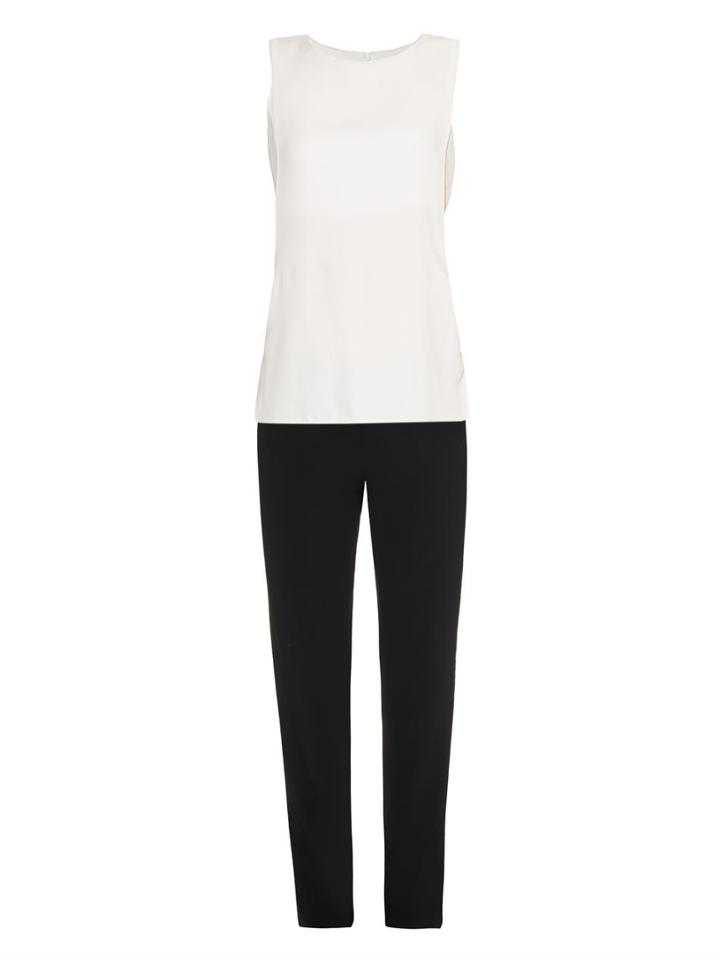 A.l.c. Landon Bi-colour Crepe Jumpsuit