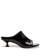 Khaite - Watts Cone-heel Patent-leather Mules - Womens - Black
