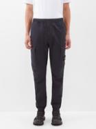 Stone Island - Logo-patch Cotton-blend Cargo Trousers - Mens - Blue Navy