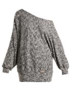 Pepper & Mayne Graces Off-the-shoulder Fleece Sweater