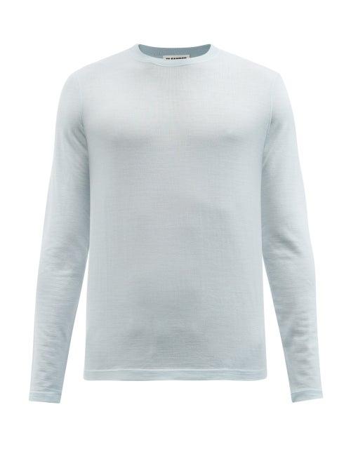 Jil Sander - Wool Slim-fit Top - Mens - Light Blue