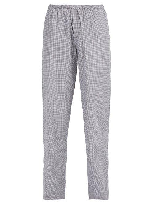 Matchesfashion.com Zimmerli - Check Cotton Pyjama Trousers - Mens - Grey