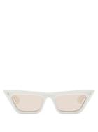 Matchesfashion.com Jacques Marie Mage - Debbie Cat-eye Acetate Sunglasses - Womens - White