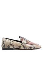 Isabel Marant Fezzy Collapsible-heel Python-effect Loafers