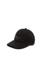Matchesfashion.com Balmain - Logo Print Cotton Cap - Mens - Black