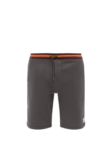Mens Basics Paul Smith - Artist-stripe Jersey Shorts - Mens - Grey