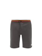 Mens Basics Paul Smith - Artist-stripe Jersey Shorts - Mens - Grey