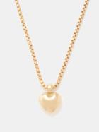 Laura Lombardi - Chiara 14kt Gold-plated Heart Necklace - Womens - Yellow Gold