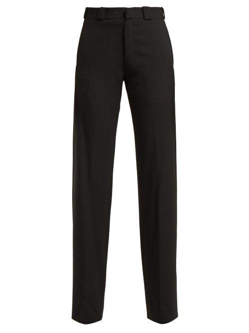Matchesfashion.com Vetements - Cut Out Straight Leg Trousers - Womens - Black