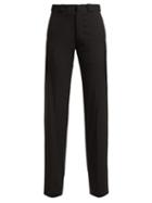 Matchesfashion.com Vetements - Cut Out Straight Leg Trousers - Womens - Black