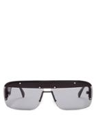 Matchesfashion.com Prada Eyewear - Game D Frame Acetate Sunglasses - Mens - Black