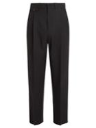 Lemaire Pleat-detailed Straight-leg Wool Trousers