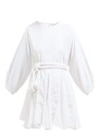 Matchesfashion.com Rhode Resort - Ella Cotton Dress - Womens - White