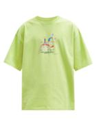 Matchesfashion.com Martine Rose - Brittle Mushroom-print Cotton-jersey T-shirt - Mens - Green
