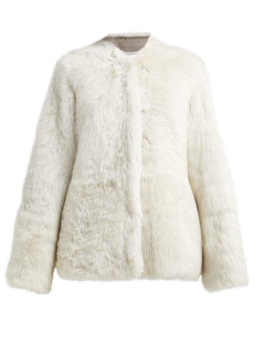 Matchesfashion.com Raey - 1970s Shearling Coat - Womens - Ivory