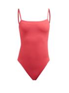 Matchesfashion.com Eres - Les Essentiels Aquarelle Square Neck Swimsuit - Womens - Pink