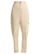 See By Chloé High-rise Stretch-twill Cargo Trousers