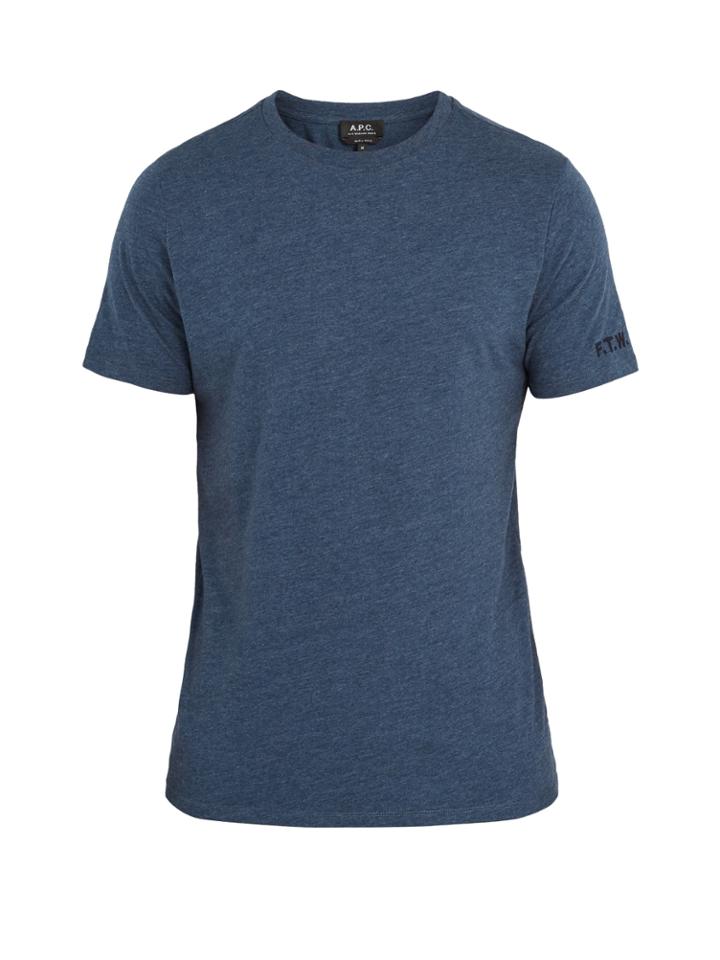 A.p.c. Crew-neck Cotton-blend T-shirt