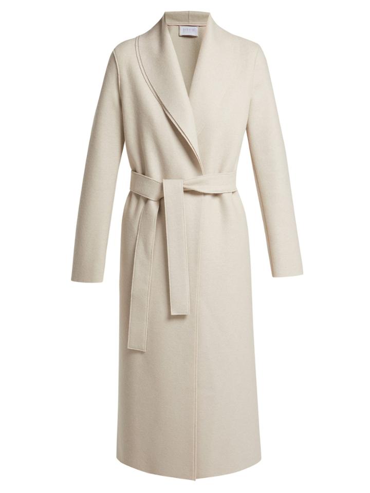 Harris Wharf London Open-front Pressed-wool Coat