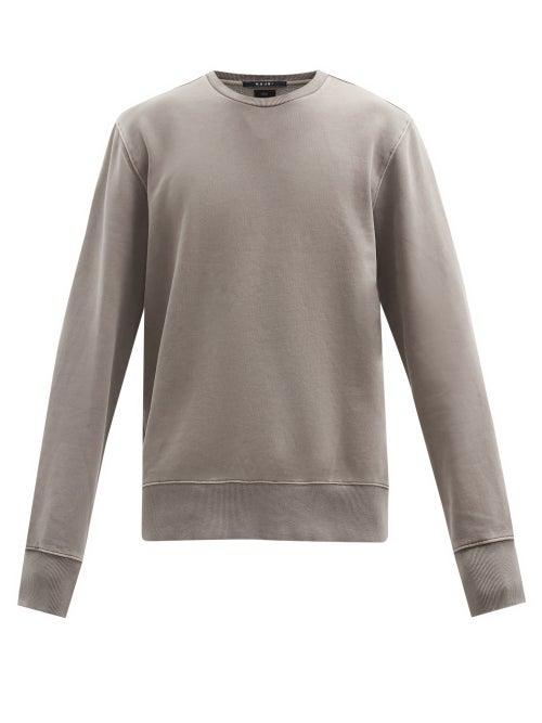Matchesfashion.com Ksubi - Nomad Logo-print Cotton-jersey Sweatshirt - Mens - Grey