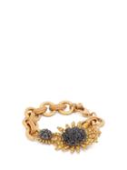 Matchesfashion.com Dolce & Gabbana - Sunflower Crystal Embellished Bracelet - Womens - Gold