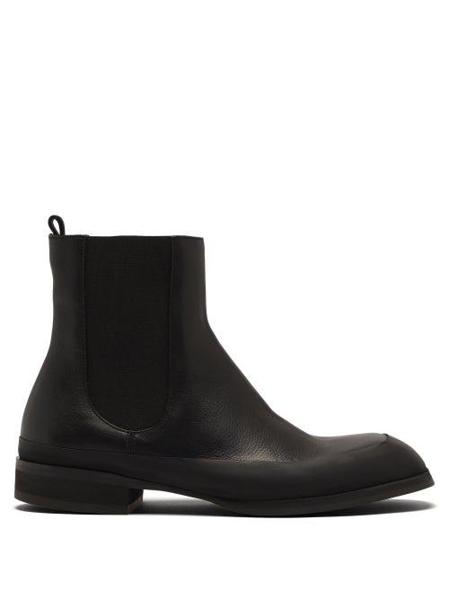 Ladies Shoes The Row - Garden Leather Chelsea Boots - Womens - Black