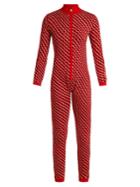 Perfect Moment Frequency-intarsia Wool-knit Jumpsuit