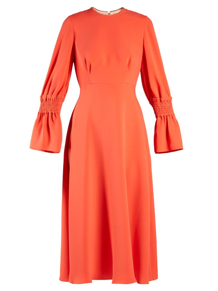 Roksanda Duana Gathered-detail Double-georgette Dress