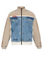 Matchesfashion.com Martine Rose - Denim Panel Track Jacket - Mens - Light Denim