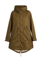 Woolrich John Rich & Bros. Leather-trimmed Cotton Hooded Parka
