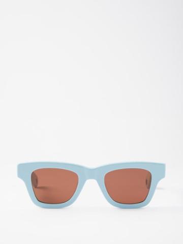 Jacquemus Eyewear - Baci Oversized Square Acetate Sunglasses - Womens - Pale Blue
