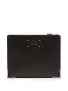 Maison Margiela Logo-embossed Leather Pouch