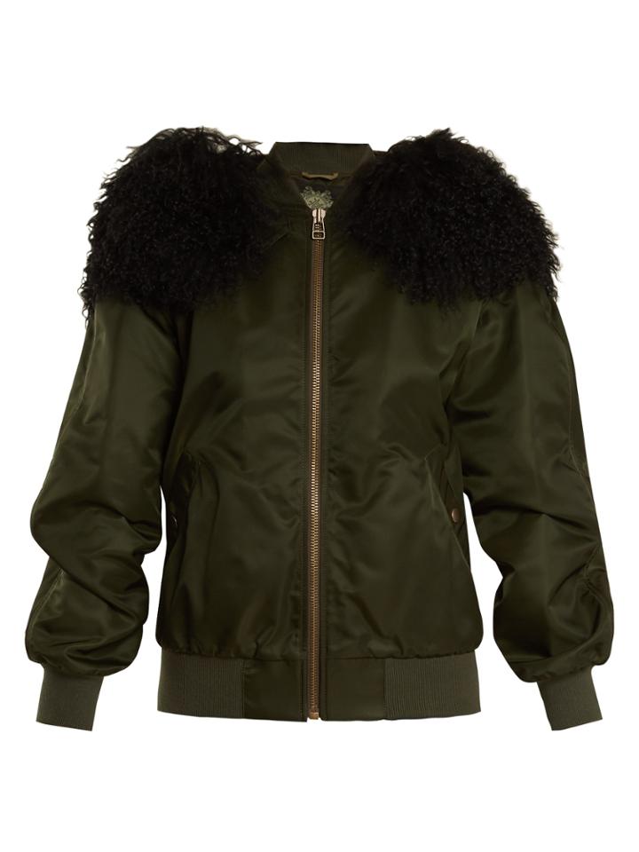 Mr & Mrs Italy New York Satin Bomber Jacket