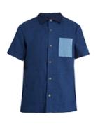 A.p.c. Short-sleeved Cotton-blend Shirt
