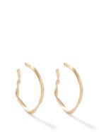 Completedworks - Twisted Gold-plated Recycled-silver Hoop Earrings - Womens - Gold