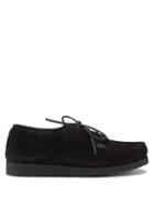 Matchesfashion.com Yuketen - Sports Topstitched Suede Desert Boots - Mens - Black