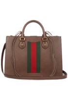 Gucci Animalier Grained-leather Tote