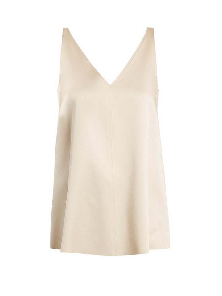 Joseph Davis V-neck Satin Top