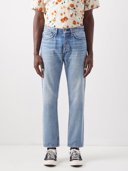 Rag & Bone - Cropped Straight-leg Jeans - Mens - Blue