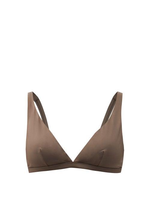 Matchesfashion.com Asceno - The Cannes Triangle Bikini Top - Womens - Brown