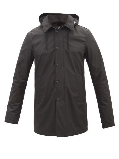 Herno - Laminar Hooded Shell Jacket - Mens - Black