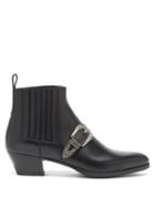 Matchesfashion.com Gucci - Zahara Buckle-strap Leather Chelsea Boots - Mens - Black