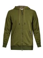 Adidas Day One Utility Cotton-blend Jersey Hooded Sweatshirt