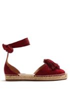 Aquazzura Love Tassel Ankle-tie Espadrilles