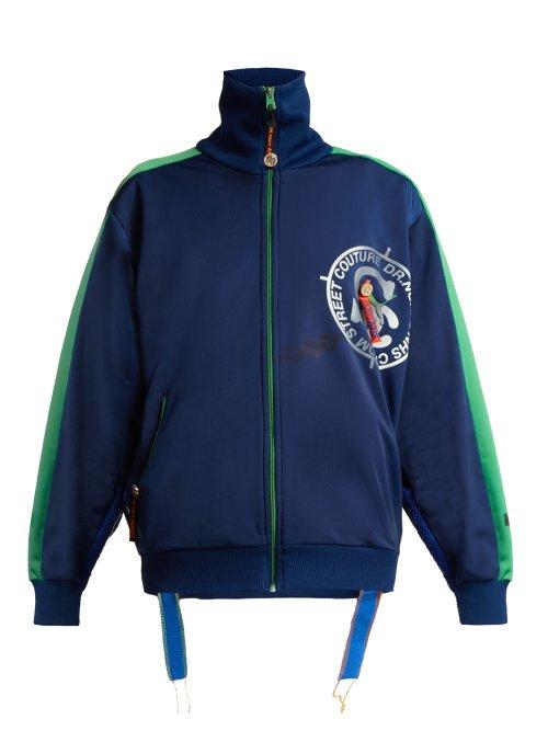 Matchesfashion.com Noki - Contrast Stripe Track Jacket - Womens - Navy Multi