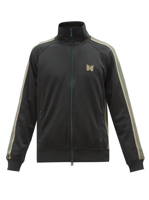 Needles - Butterfly-embroidered Jersey Track Jacket - Mens - Green